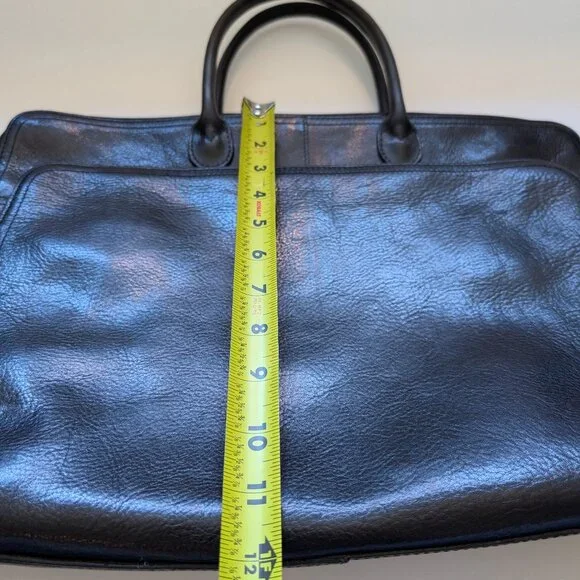 Beautiful Vintage Wilson's Black Leather Laptop Bag in great condition - Picture 15 of 16